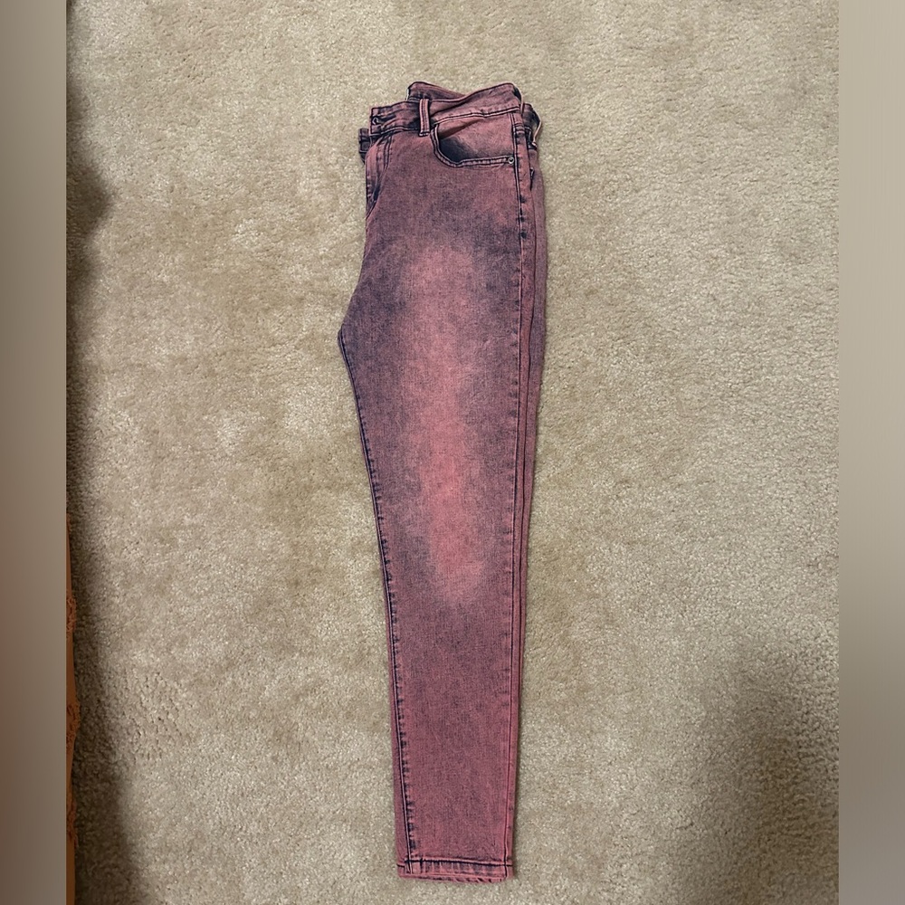 Faded Pink Skinny Jeans